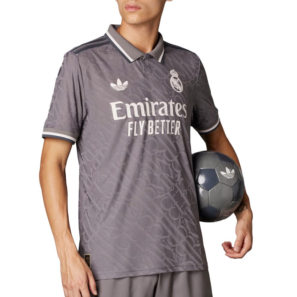 Real Madrid Maillot Authentique Third Gris Homme Adidas 24/25 affordable