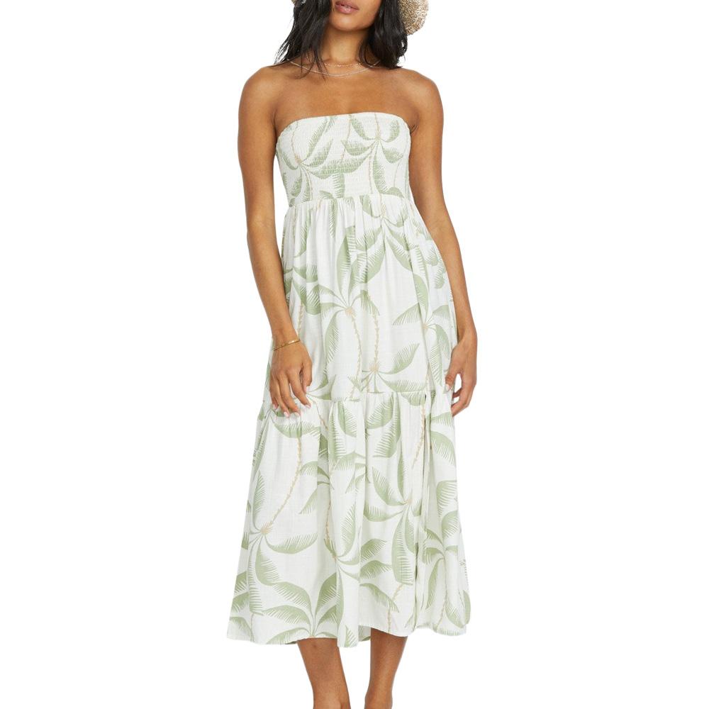 Kleid Weiß/Grün Frau Billabong Tropical Haze günstig
