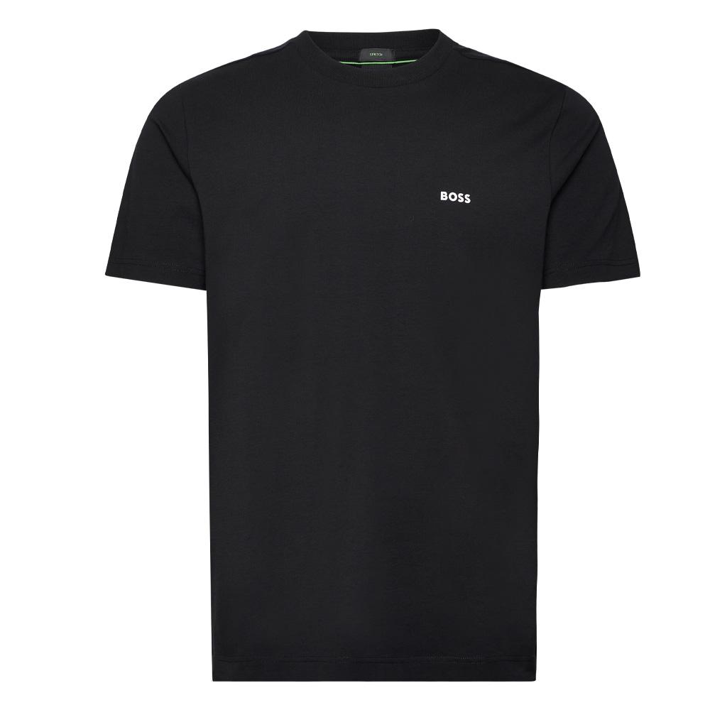 Schwarzes Herren-T-Shirt von Hugo Boss, Stretch günstig