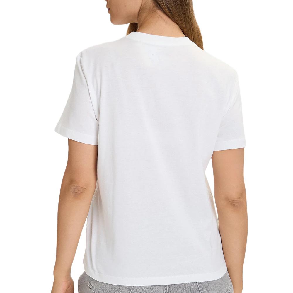 T-Shirt Weiß Frau Calvin Klein Jeans Classic Boxed Ansicht 2