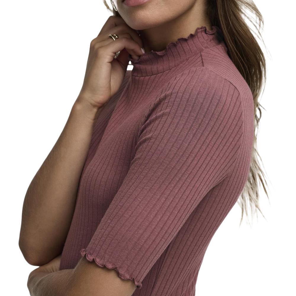 T-Shirt Vieux Rose Femme JDY Fransiska vue 2