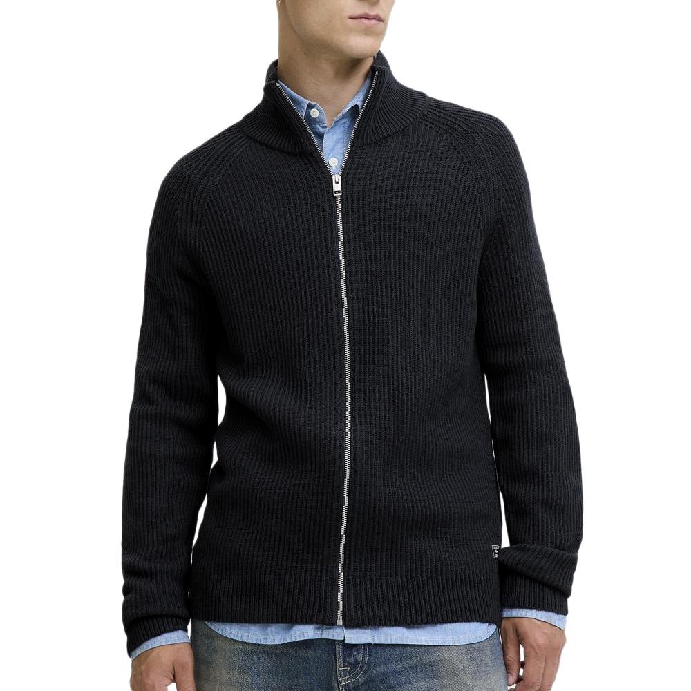 Men's navy Jack &amp; Jones Pannel Cardigan affordable