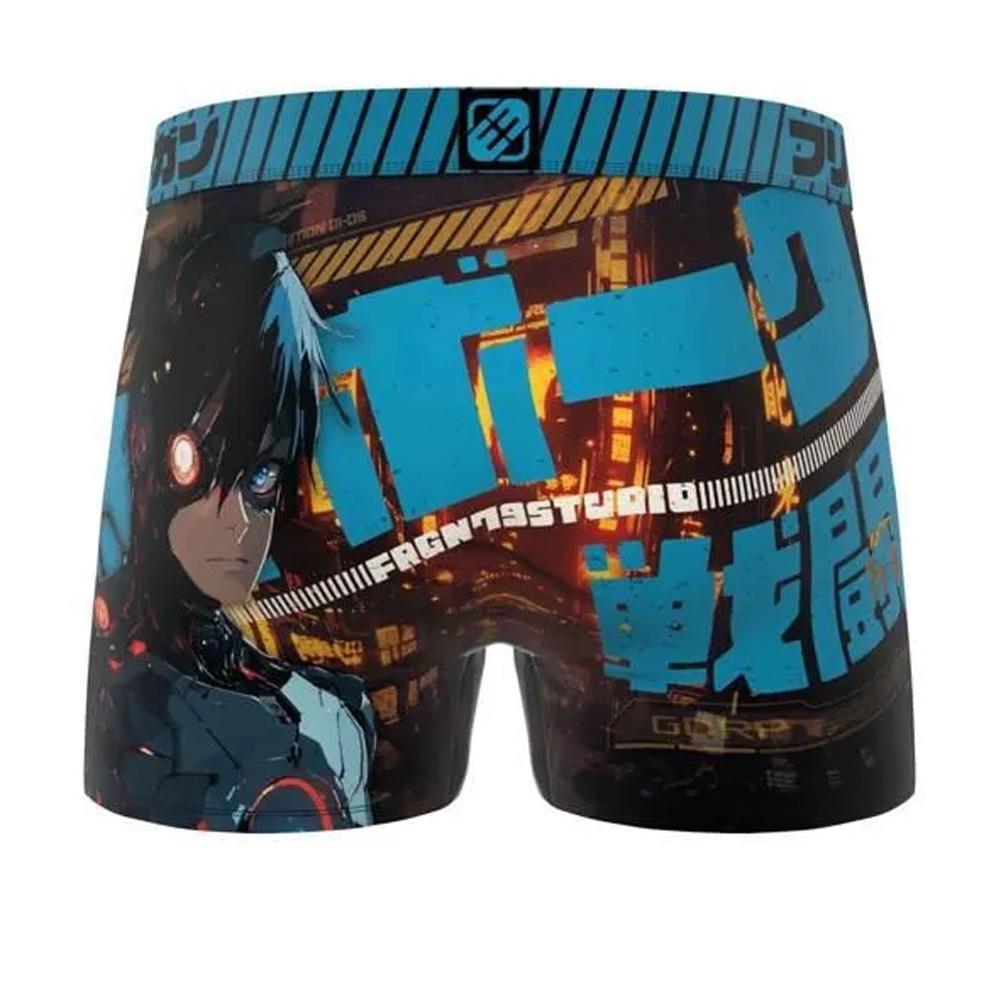 Blaue Herren-Boxershorts von Freegun aus Mikrofaser Ansicht 2