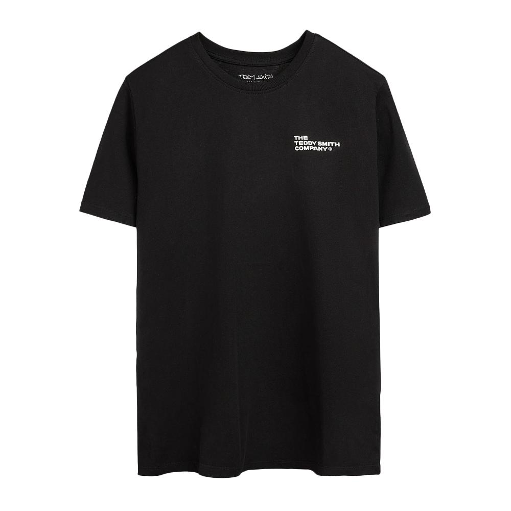 Camiseta negra de niño Teddy Smith Company barato