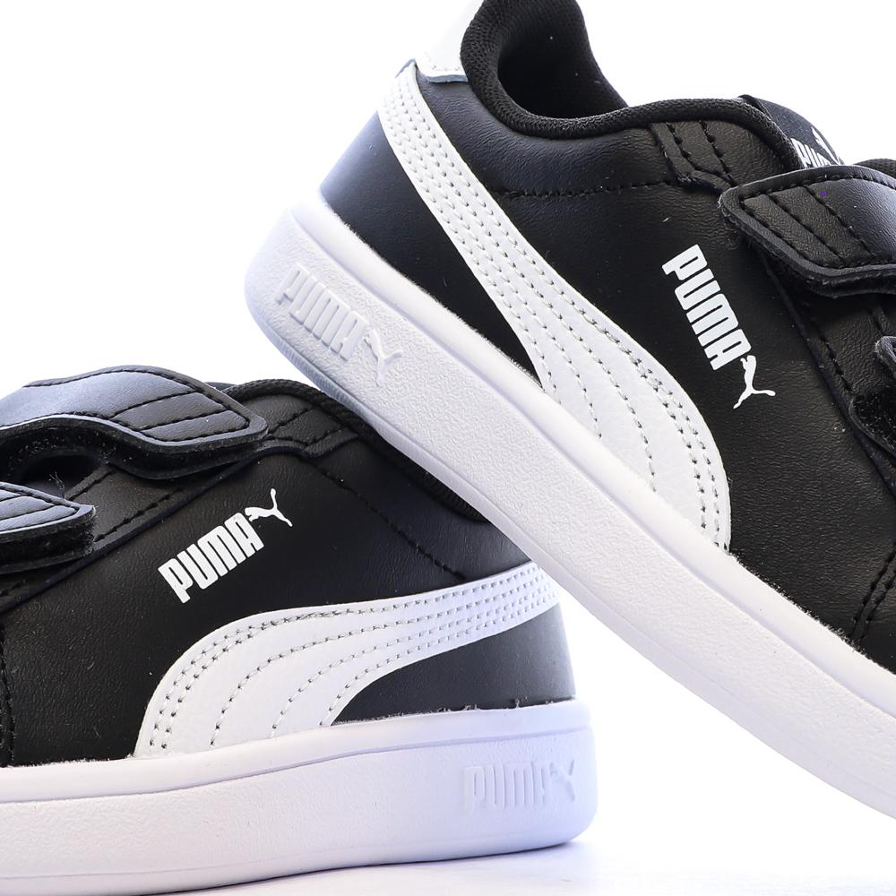 Baskets Noir Garçon Puma Smash 3.0 vue 7