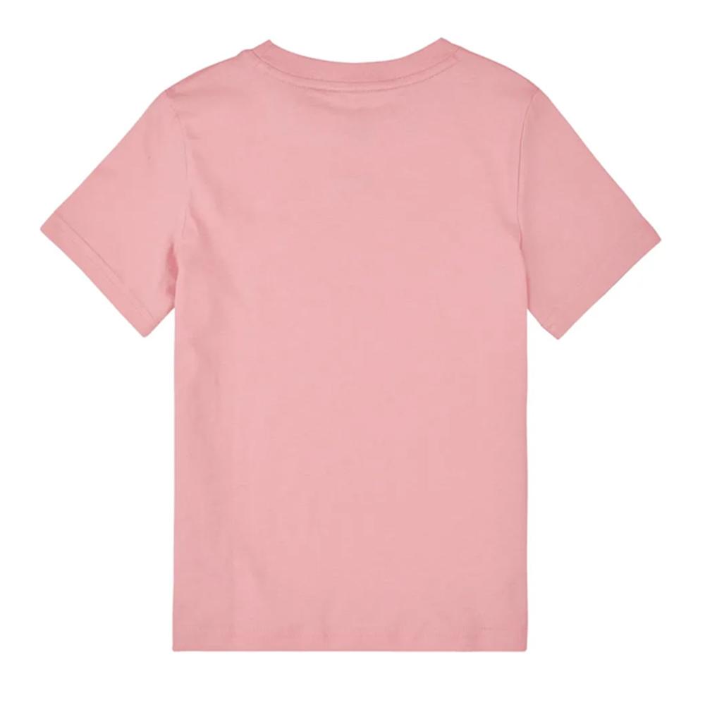 Camiseta rosa para niña de Puma con el gato centrado ver 2