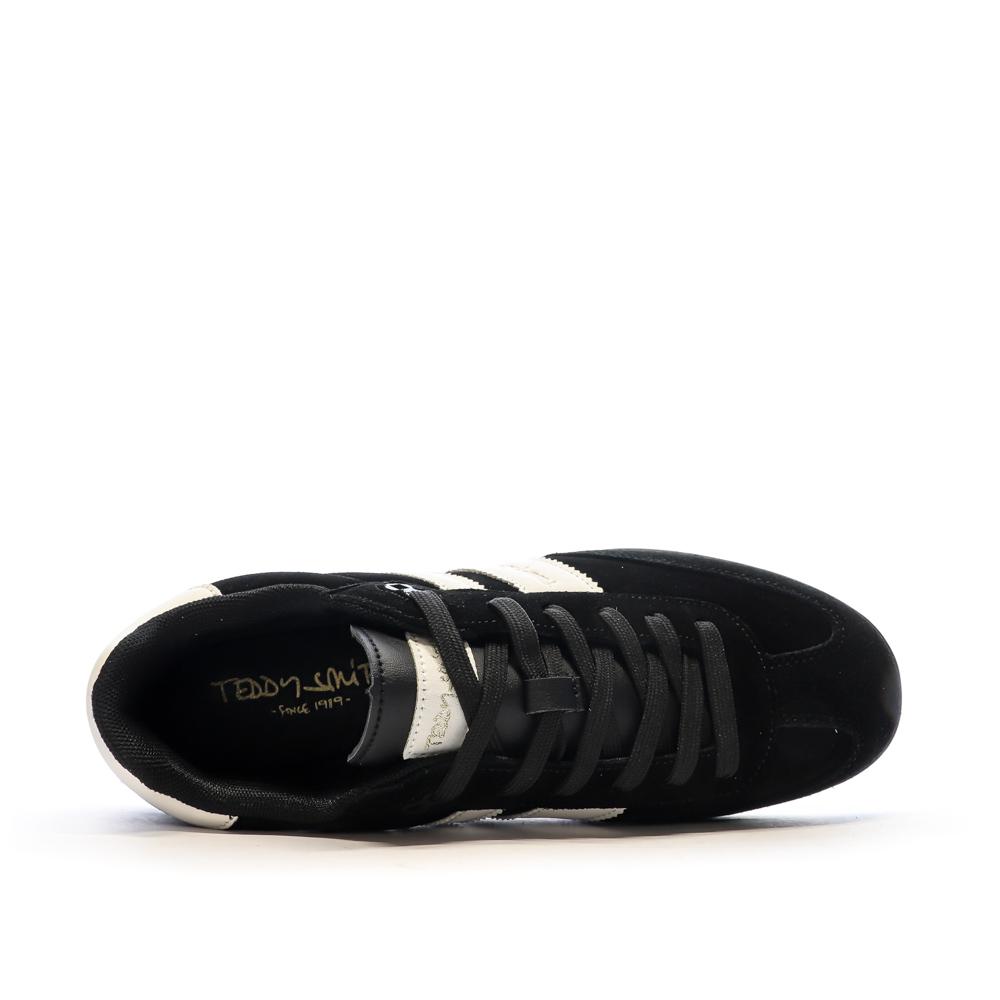 Teddy Smith White Suede Black/White Men's Sneakers Photo of the Espace des Marques %store% store - view of %key%