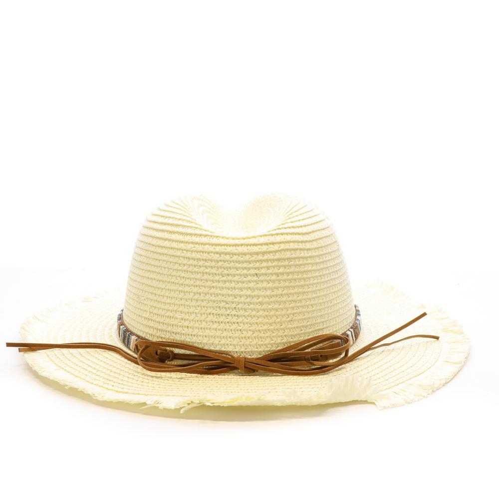 Chapeaux Blanc Femme Via Lorenzo Fedora Ivoire vue 3