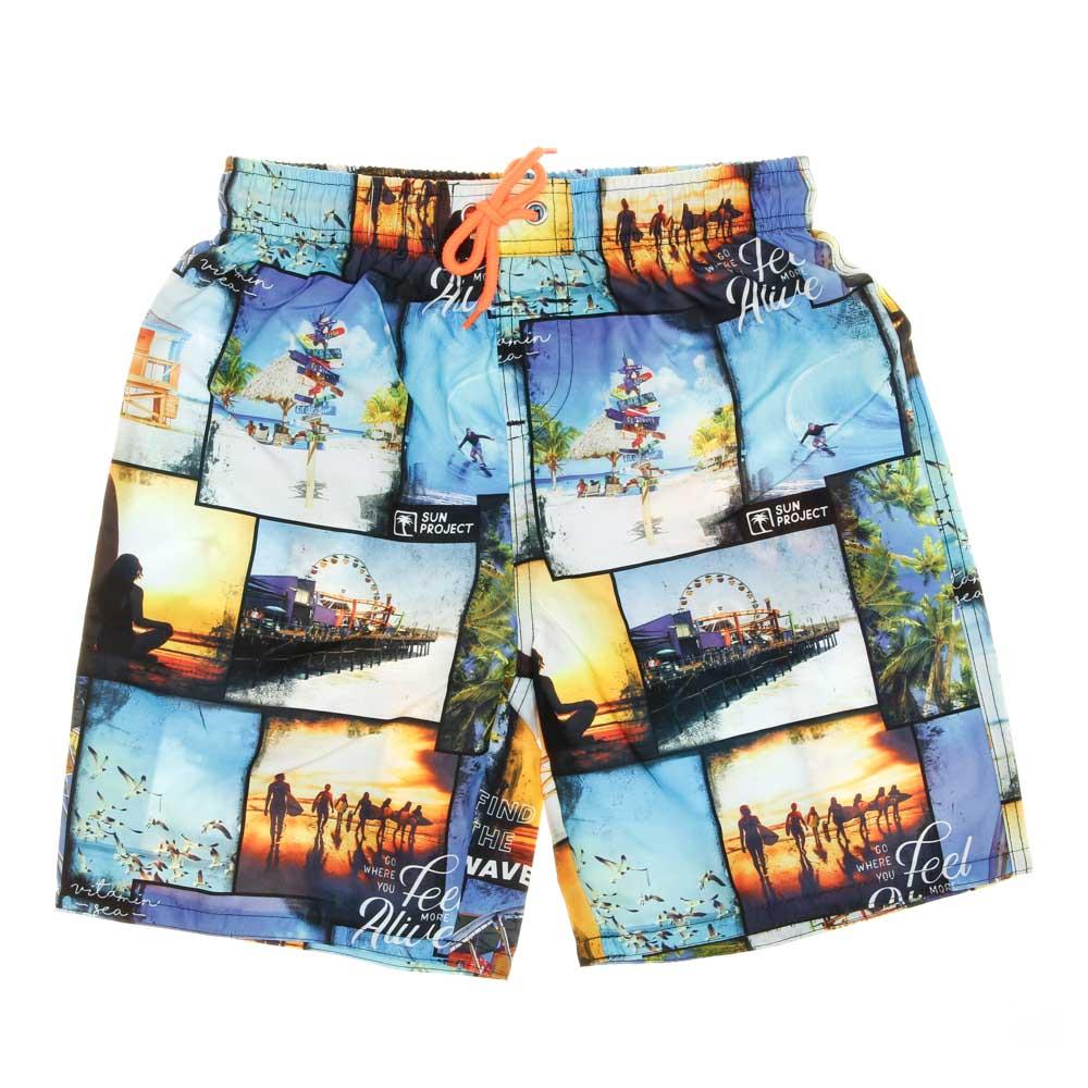 Badeshorts Blau/Orange Jungen Sun project3069 günstig