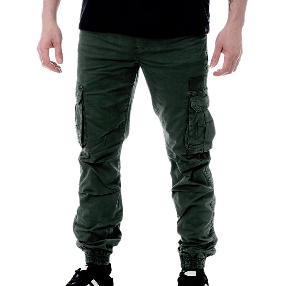 Pantalon Cargo Vert Foncé Homme Paname Brothers Carlos pas cher