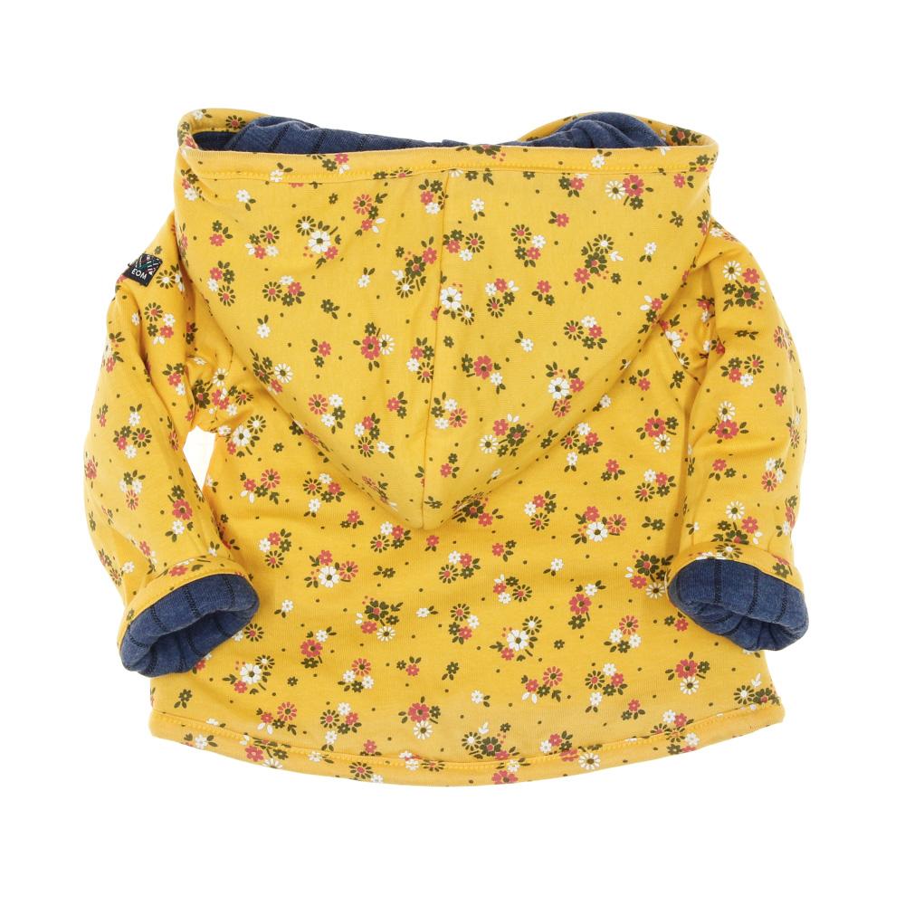 Chaqueta reversible niña azul/amarillo floral EOM Ezeima ver 4