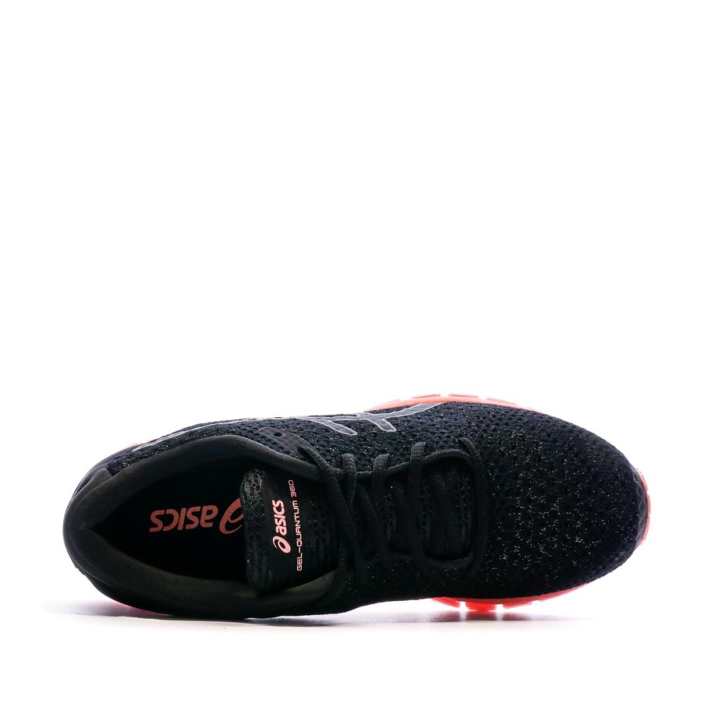 Gel Quantum 360 Baskets Noires/Corail Femme Asics vue 4