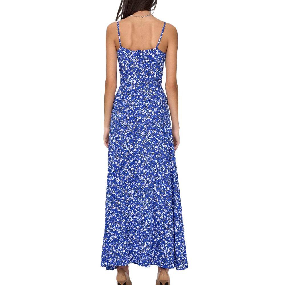 Robe Longue Bleu Femme ONLY Life Vis Ada vue 2