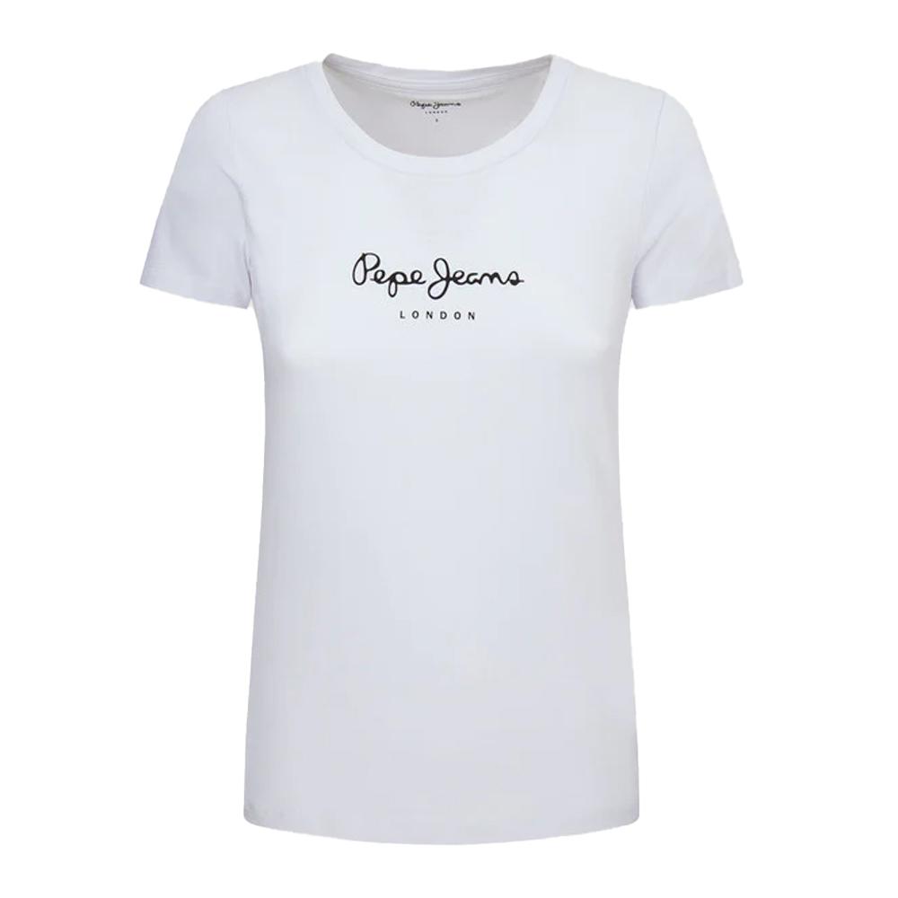Pepe jeans New Virginia Damen T-Shirt Weiß/Schwarz günstig