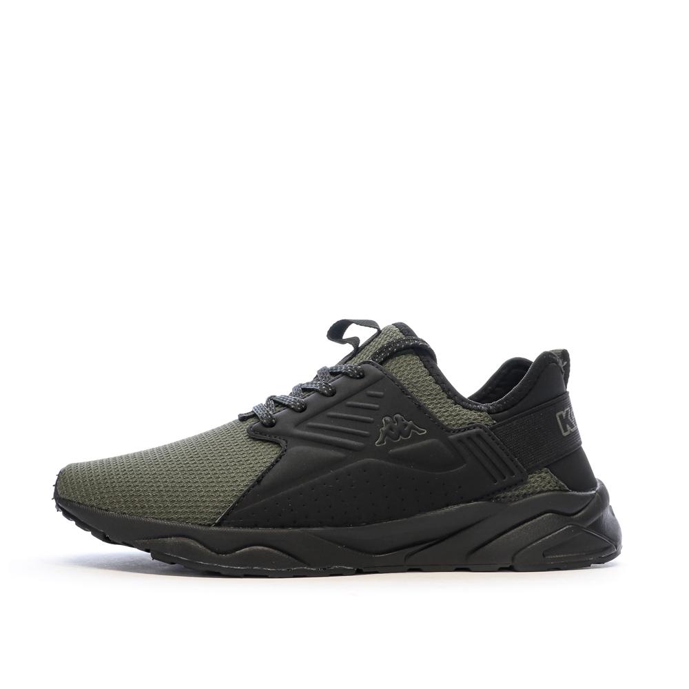 Schwarze/Khaki Jungen Sneakers Kappa San Puerto Lace günstig