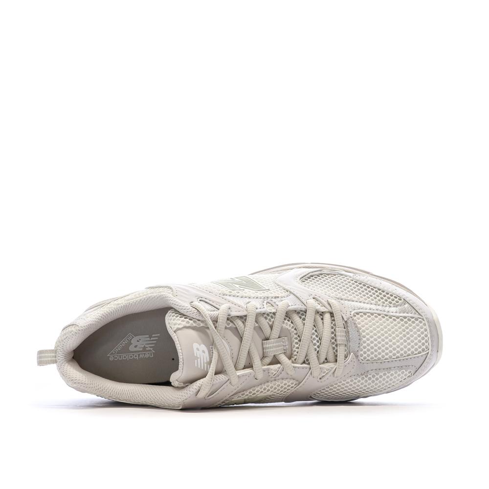 New Balance 530 Baskets Ecru Mixte vue 4