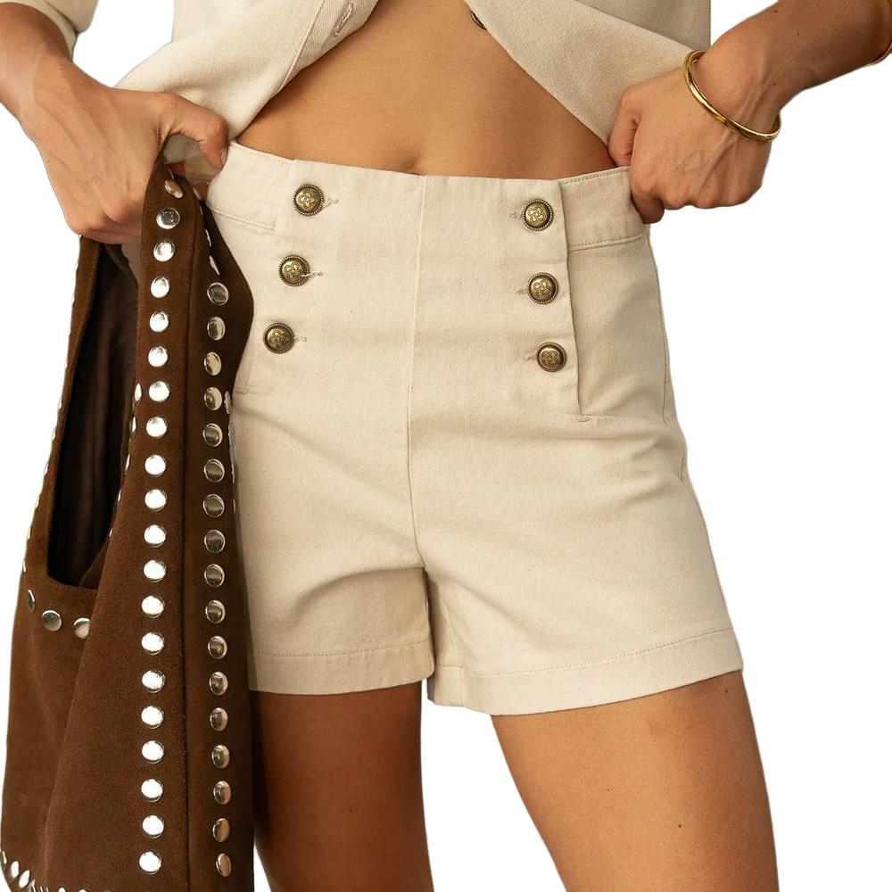 Beigefarbene Damen-Shorts „Victorinette“ von Oraije günstig