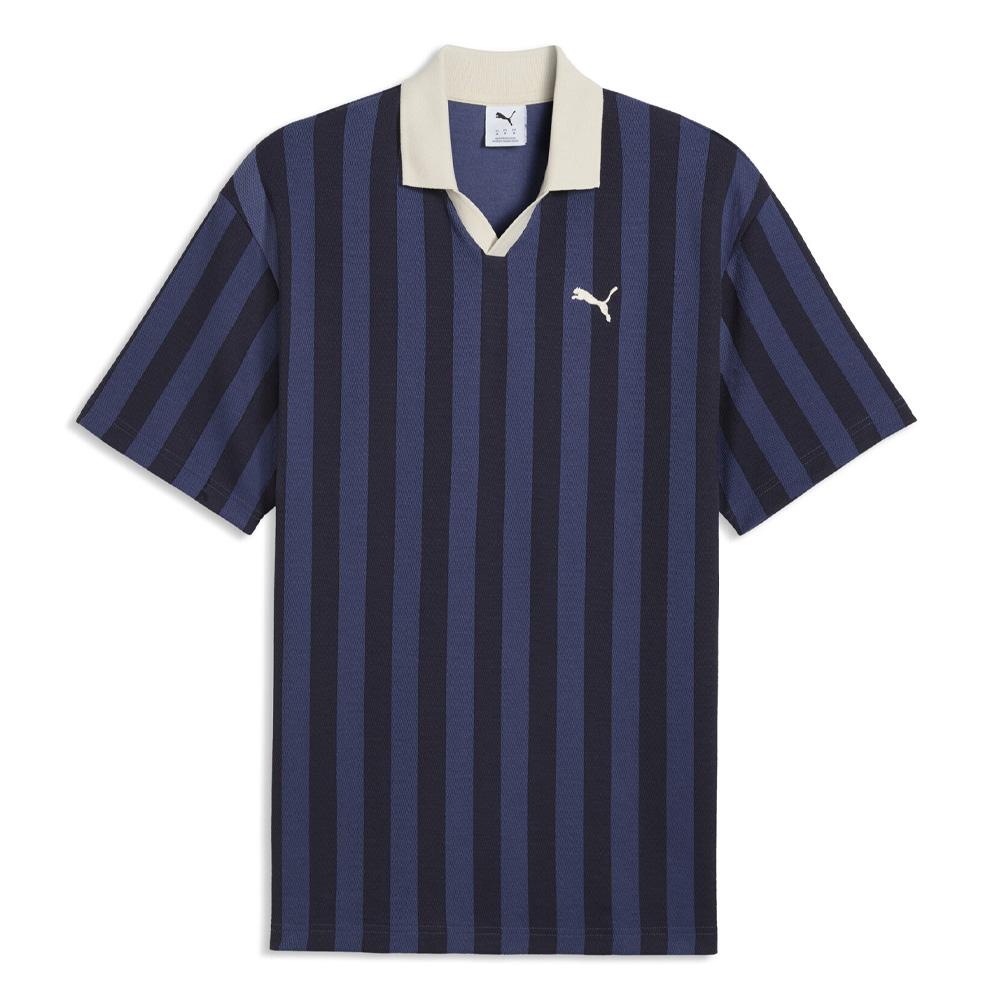 Polo Marine/Noir Homme Puma Class Relaxed pas cher