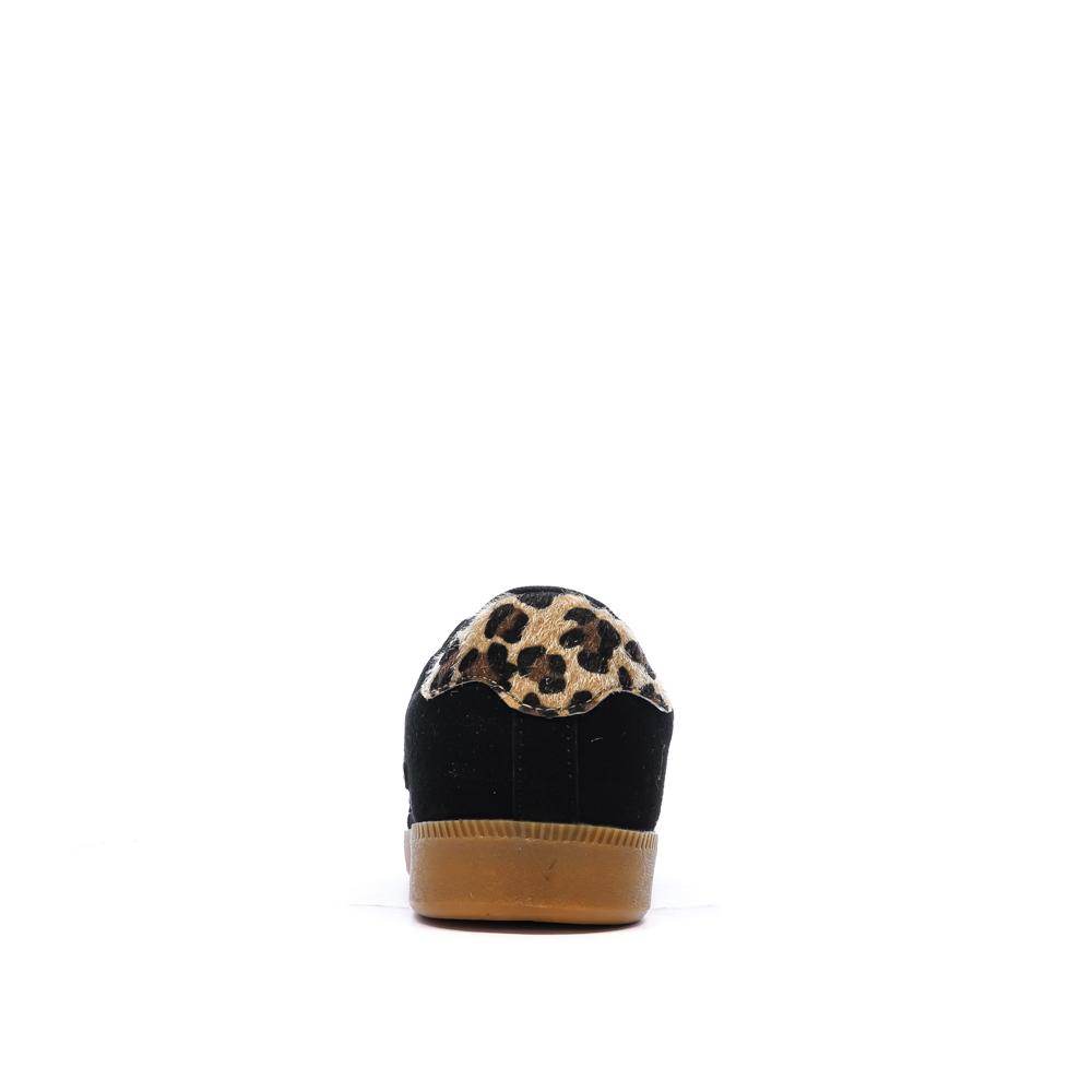 Zapatillas negras/leopardo para mujer Only Star ver 3