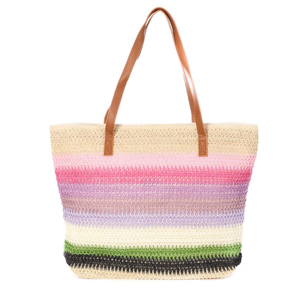 Cesta de playa rosa de mujer Gérard Pasquier Bichette ver 2