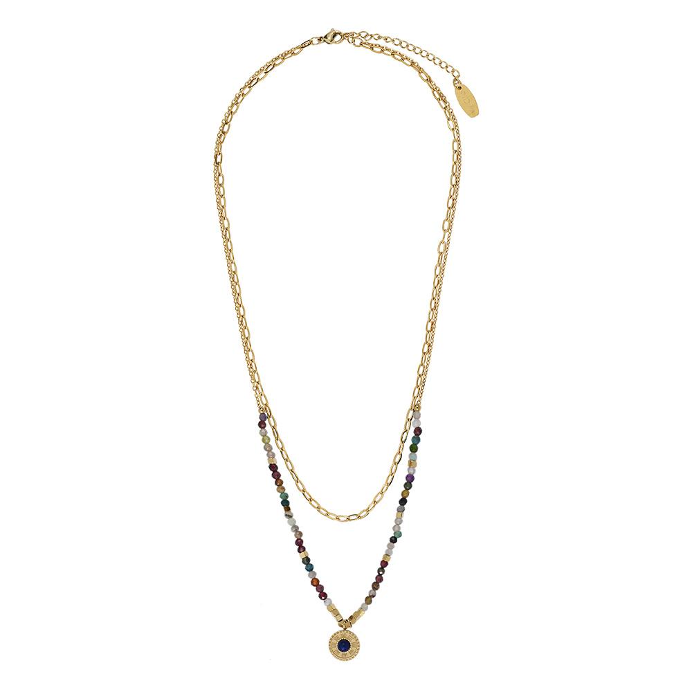 Clio Blue Women's Blue/Purple Necklace CO3938SD affordable