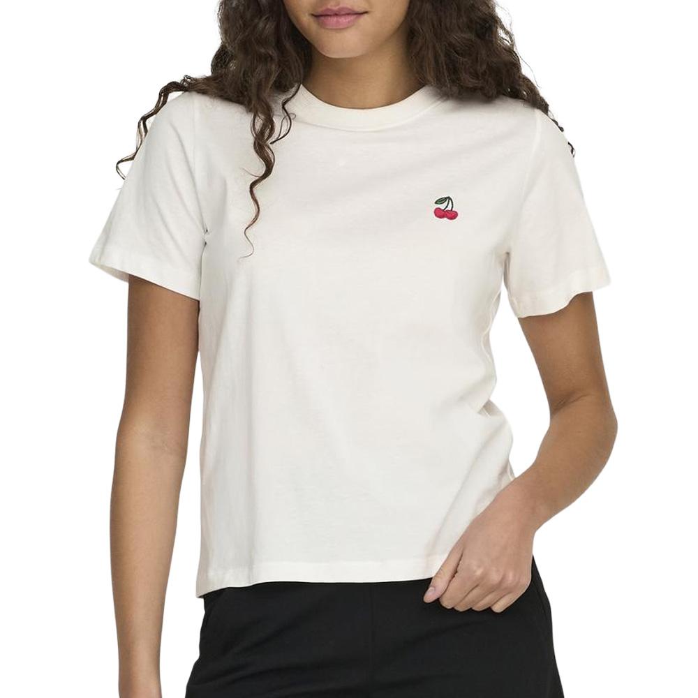 T-Shirt Blanc Femme JDY Pisa Life pas cher