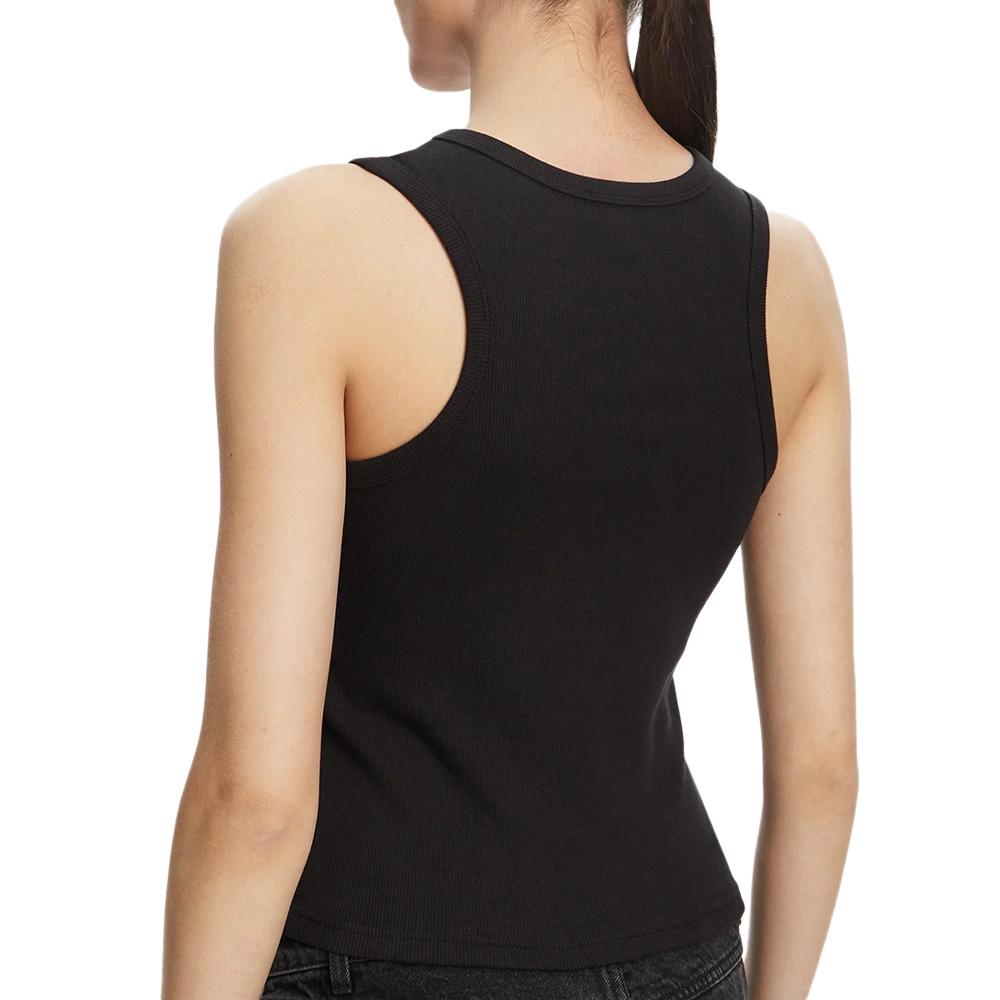 Women's Black Tank Top Calvin Klein Jeans A Woven Label Photo of the Espace des Marques %store% store - view of %key%