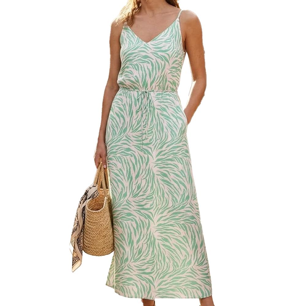 Kleid Grün/Beige Frau Vero Moda Easy Joy günstig