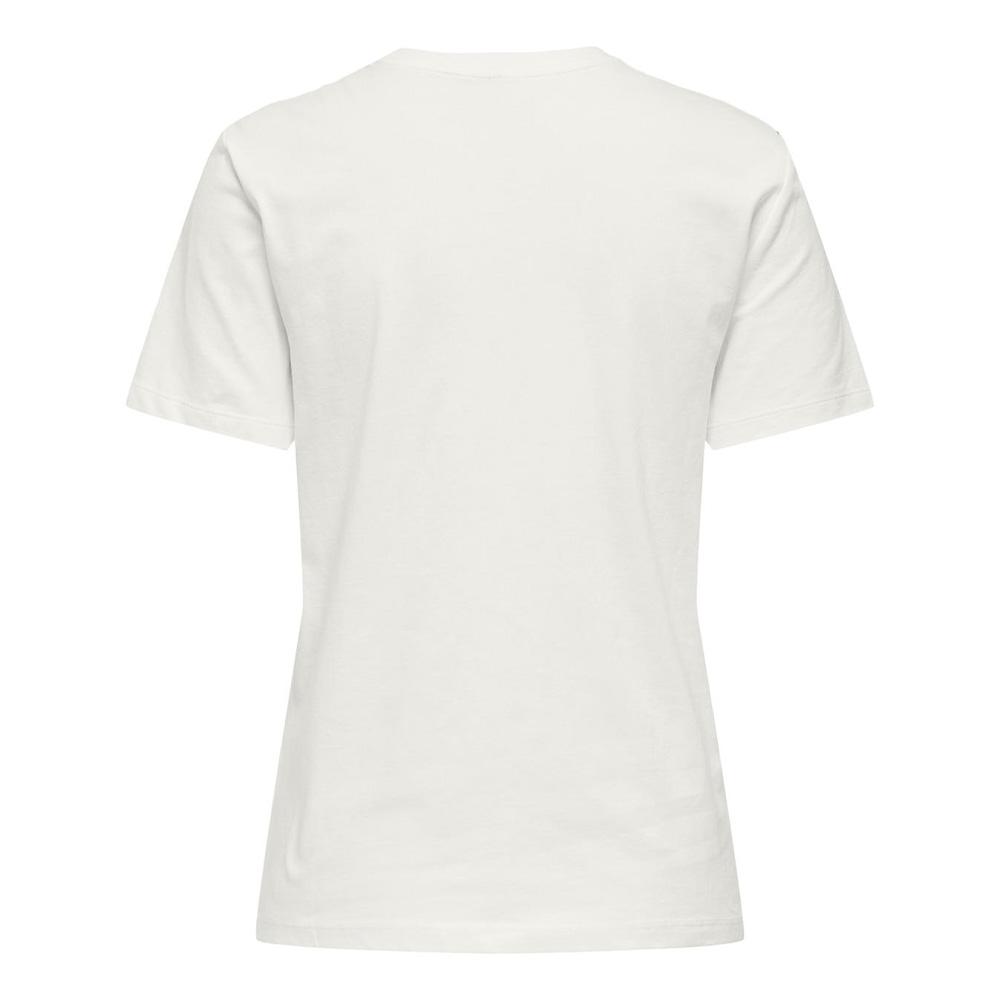 T-Shirt Blanc/Noir Femme Only Heart vue 2