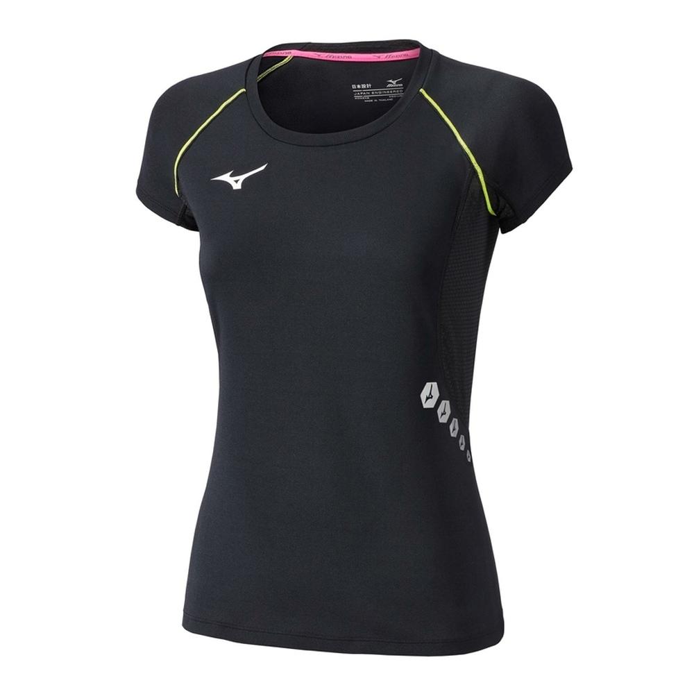 T-Shirt Noir Femme Mizuno Wos pas cher