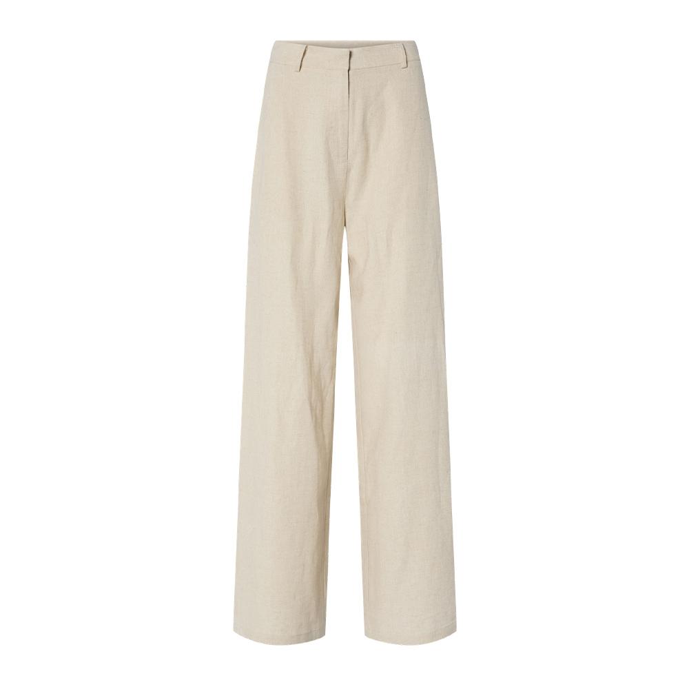 Pantalones Fluido Mujer Crudo YAS Yastunni barato