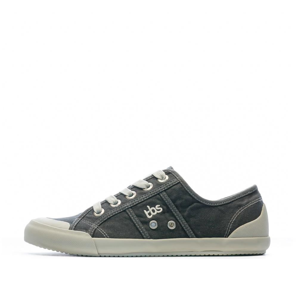 Graue Leinensneaker Frau TBS Opiace günstig