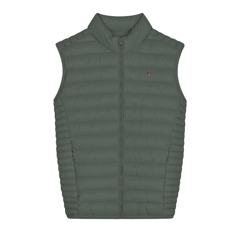 Chaqueta de plumón verde sin mangas para hombre Teddy Smith B-terry barato