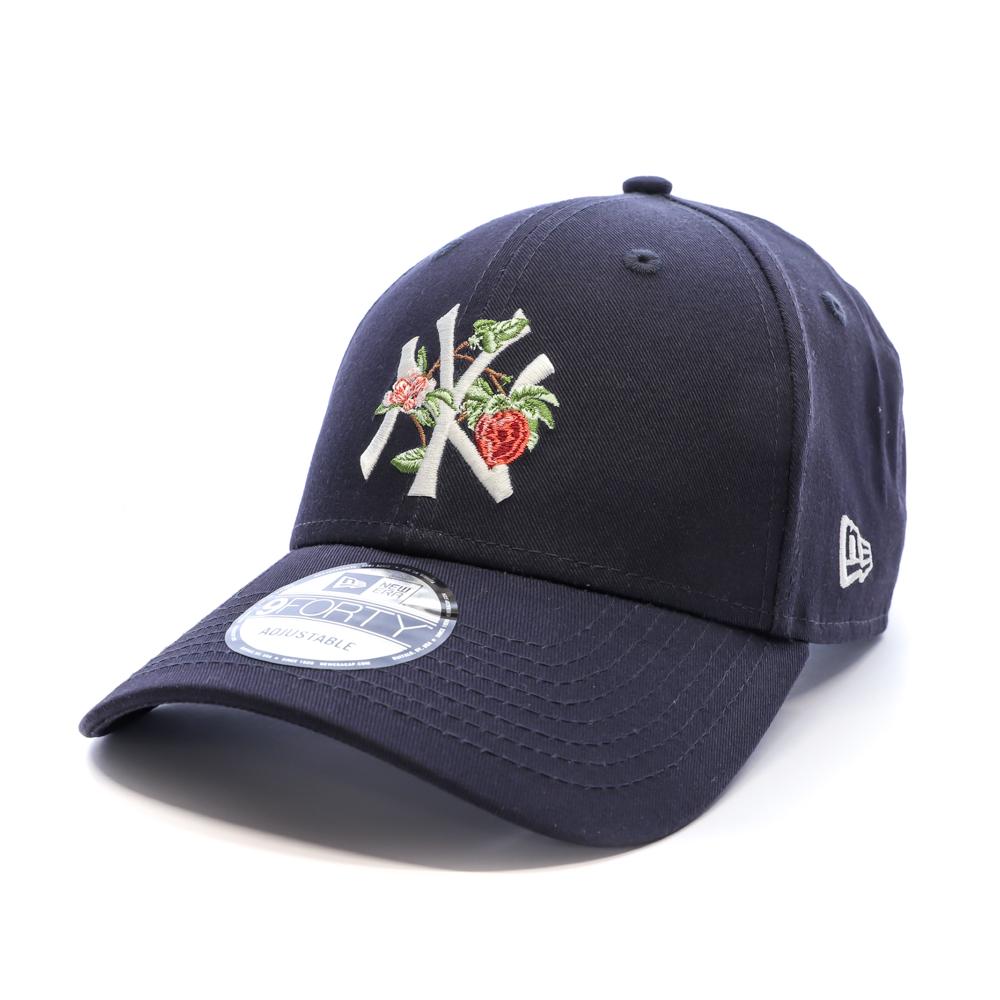 Casquette Bleu Marine Fleuri Homme New Era New York Yankees pas cher