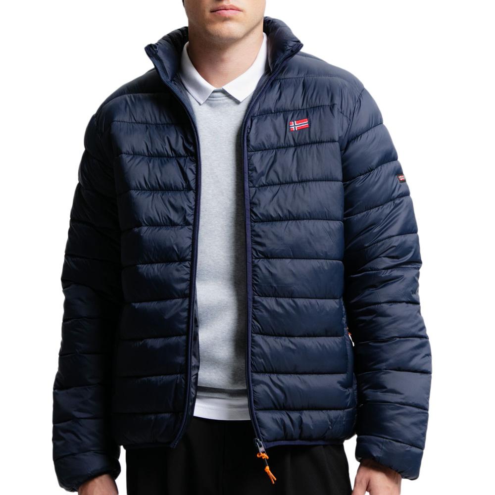Chaqueta de plumón Geographical Norway Amigolor azul marino, hombre barato