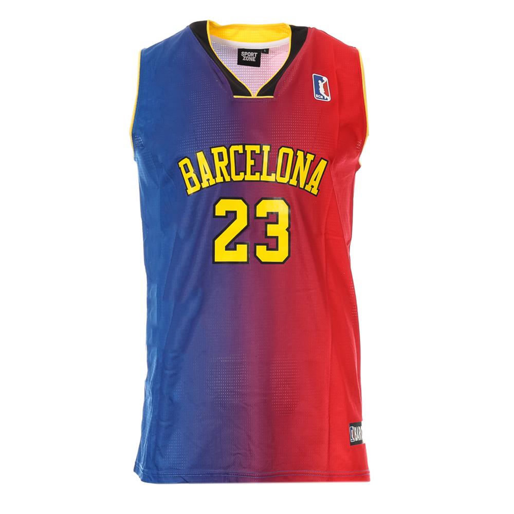 Basketballtrikot Rot/Blau Herren Sport Zone Barcelona günstig