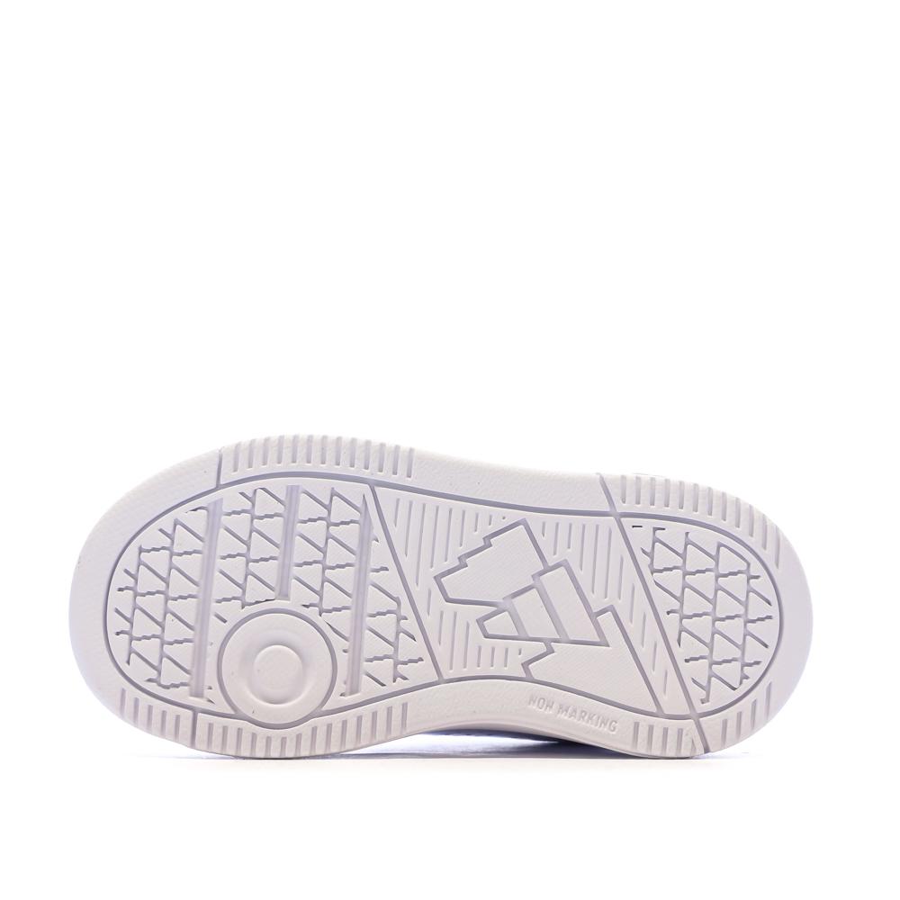 Zapatillas blancas/rosas para niña Adidas Tensaur ver 5