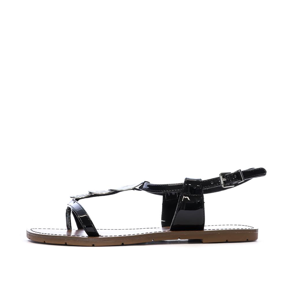Sandales Noires Femme Chattawak PIPA pas cher