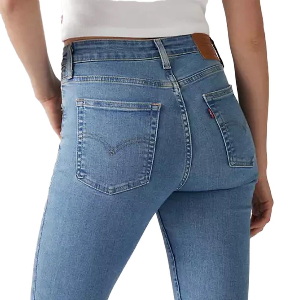 Jean 721 Bleu Femme Levi's High Rise Skinny Light vue 3