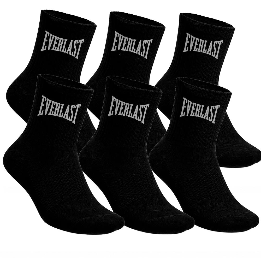 6er-Pack schwarze Herrensocken von Everlast EL062 günstig