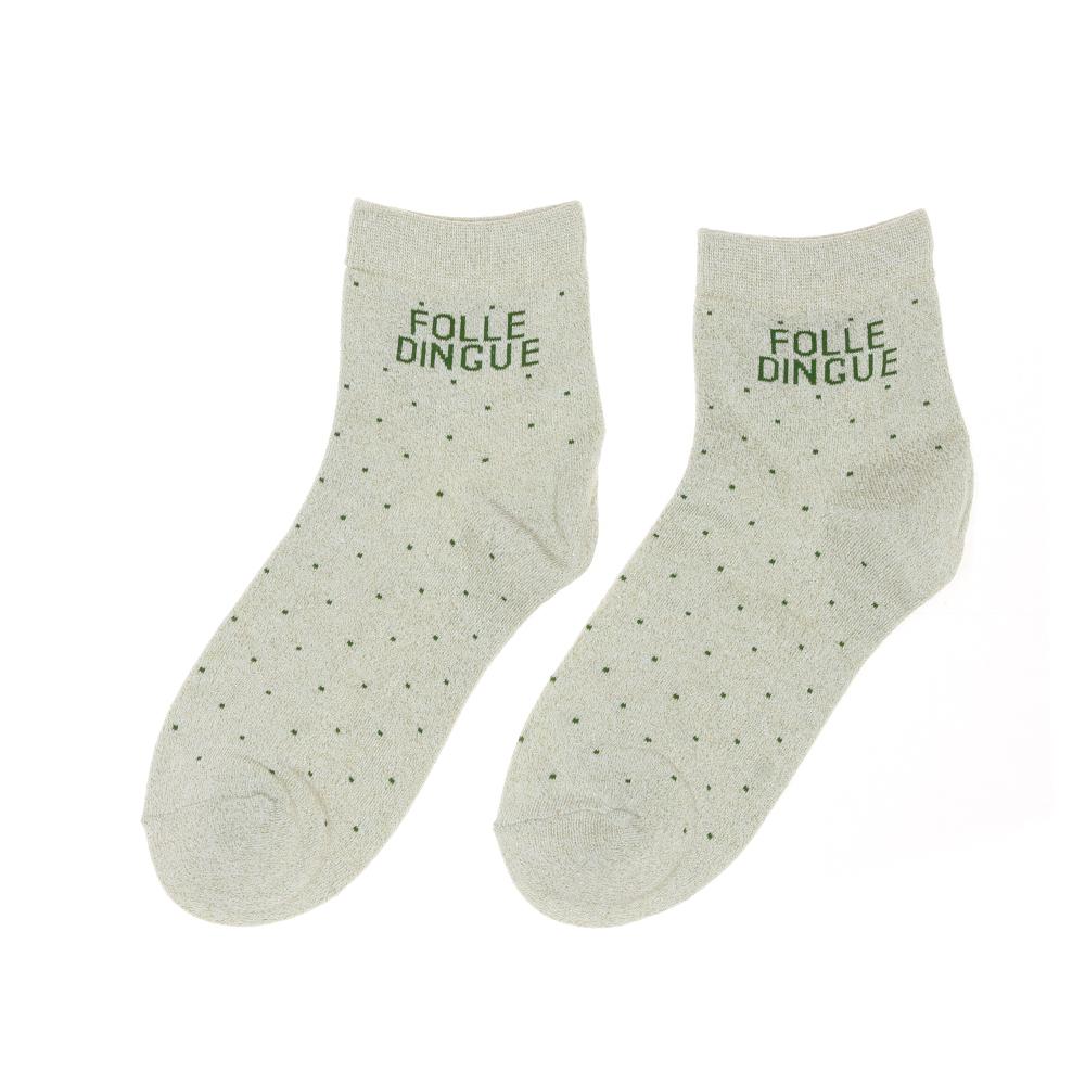 Chaussettes Vert Clair Femme Stella Green FOLLE DINGUE pas cher