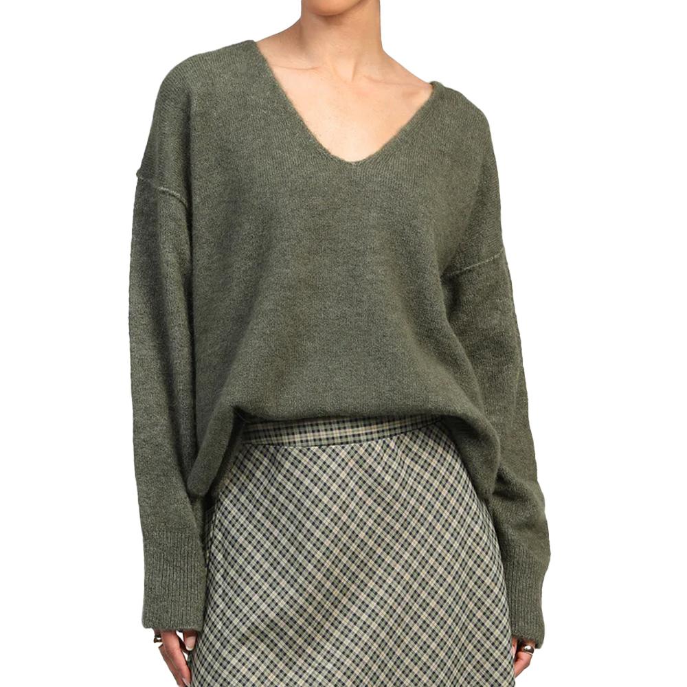 Pull Kaki Femme An'ge Ines pas cher