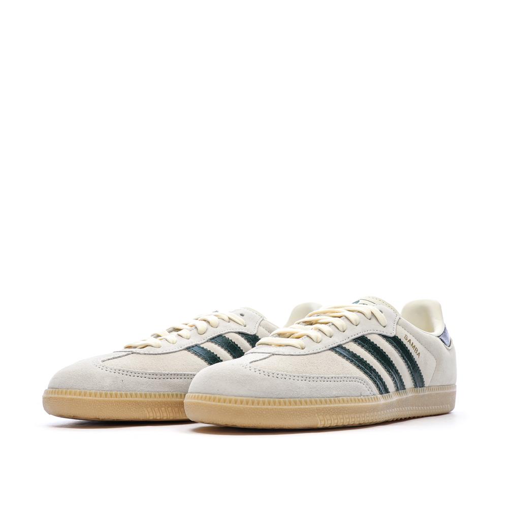Baskets Écru/Vert Homme Adidas Samba vue 6