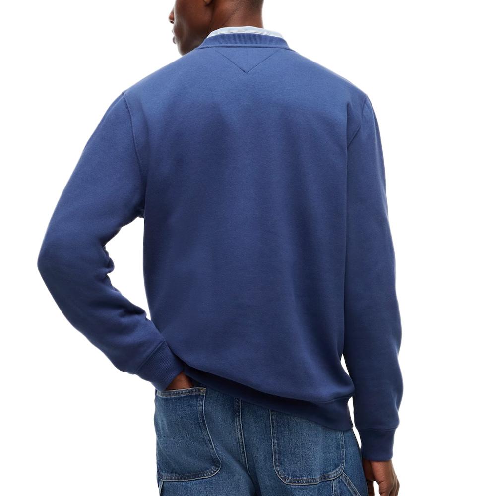 Sudadera azul oscuro para hombre Tommy Hilfiger Reg Flag Crews ver 2