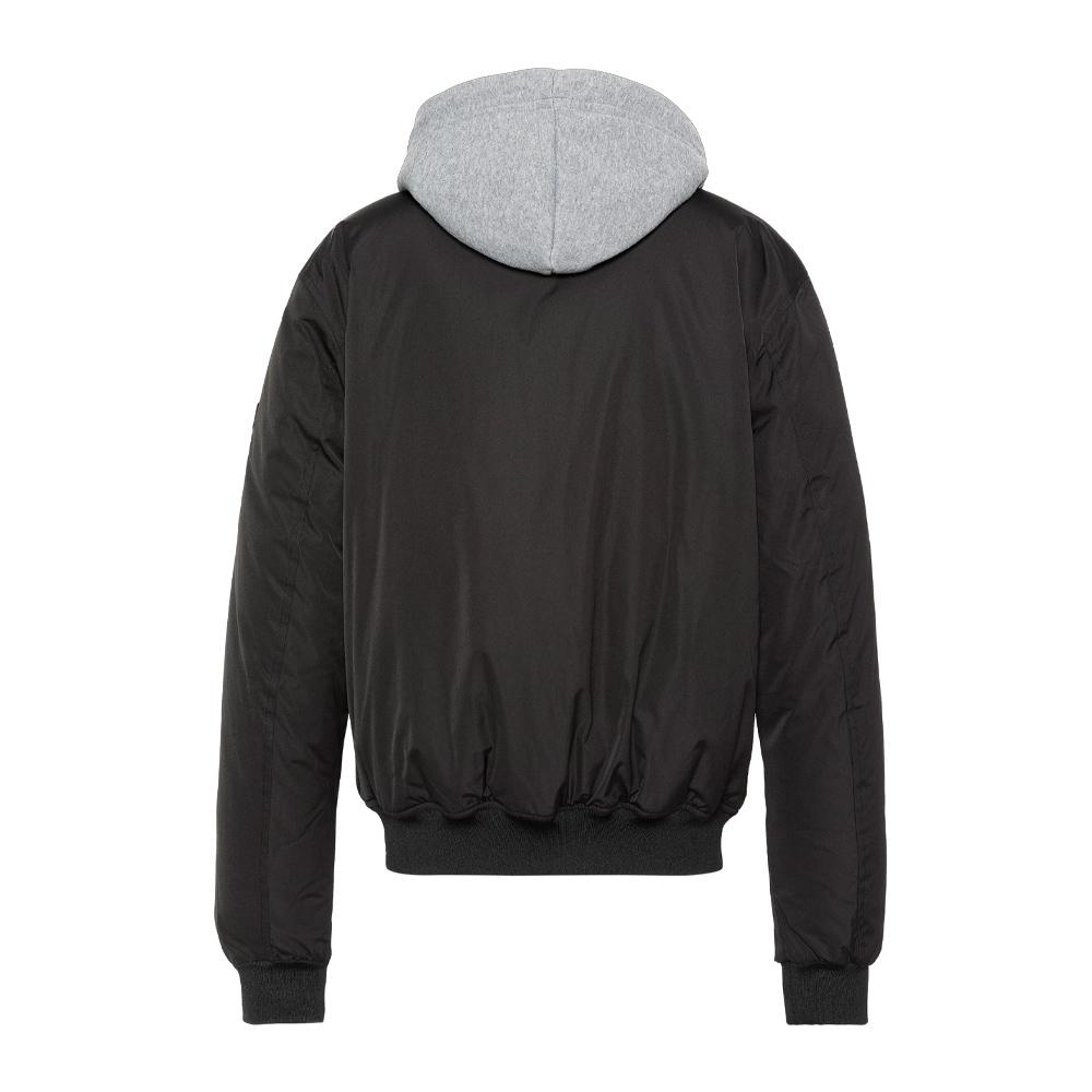 Jacke Schwarz Schott Pastron Abnehmbar Ansicht 2