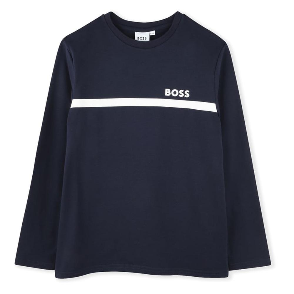 Hugo Boss Boys’ Navy T-Shirt J52727 affordable