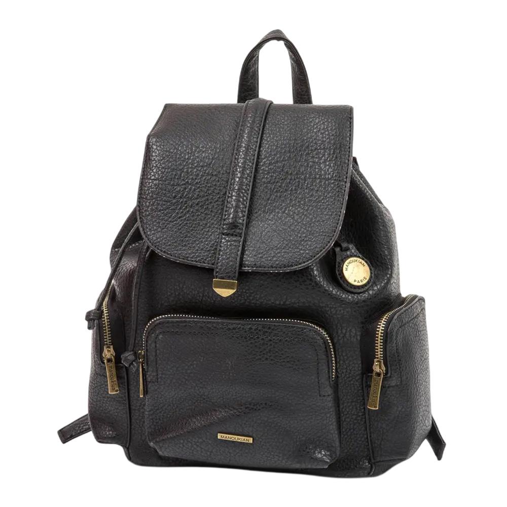 Sac à Dos Noir Femme Manoukian Soho pas cher