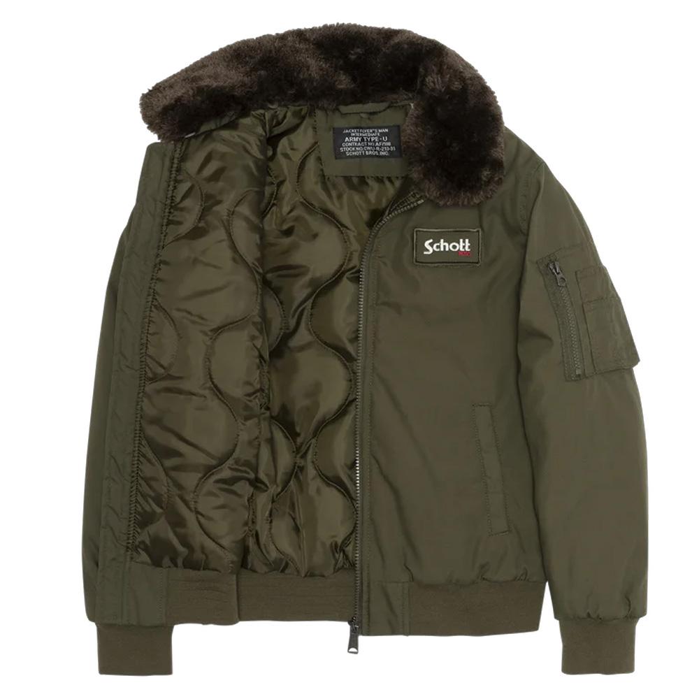 Jacke Khaki Männlich Schott AIRTOP Ansicht 2