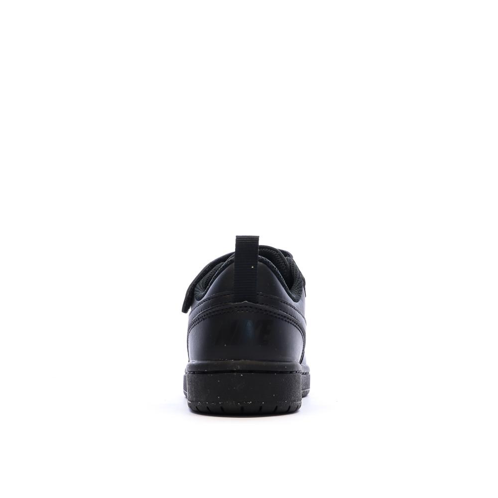 Baskets Noires Garçon Nike Court Borough Low Recraft vue 3