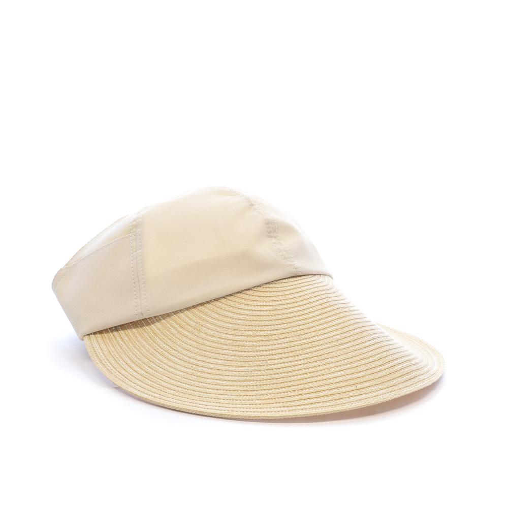Chapeau Visière Beige Femme Via Lorenzo Naturel vue 2